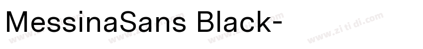 MessinaSans Black字体转换